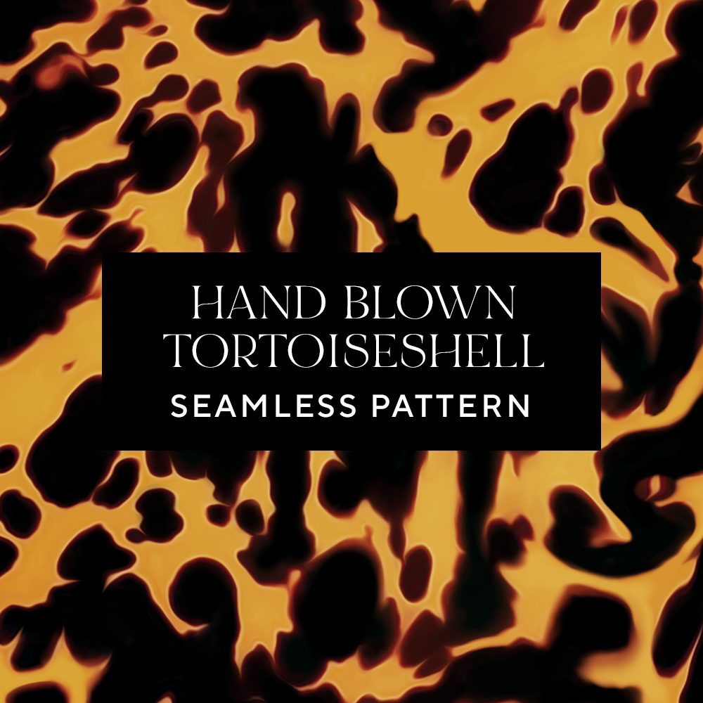 Blown Tortoiseshell Seamless Pattern Design by Leysa Flores