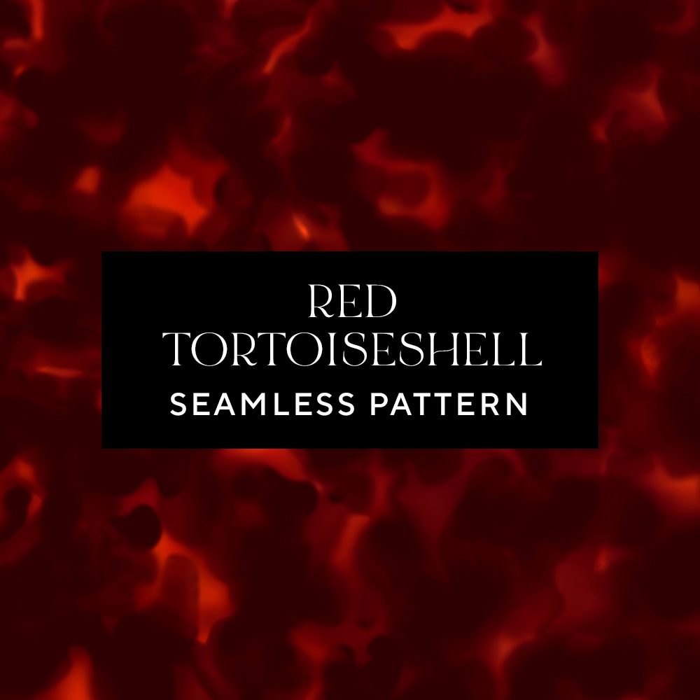 red tortoiseshell seamless pattern by leysa flores design