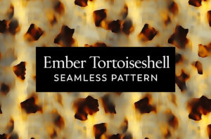 Ember Tortoiseshell Seamless Pattern by Leysa Flores www.leysaflores.com